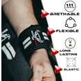 thumbnail image 5 of BEAST RAGE Weight Lifting Straps Wrist Wraps Fitness Padded Cotton Wrist Support Gel Advanced Grips Dumbbell Bar Wraps Heavy Duty Gym Bodybuilding Straps Power Deadlift Barbells (White Wraps), 5 of 10
