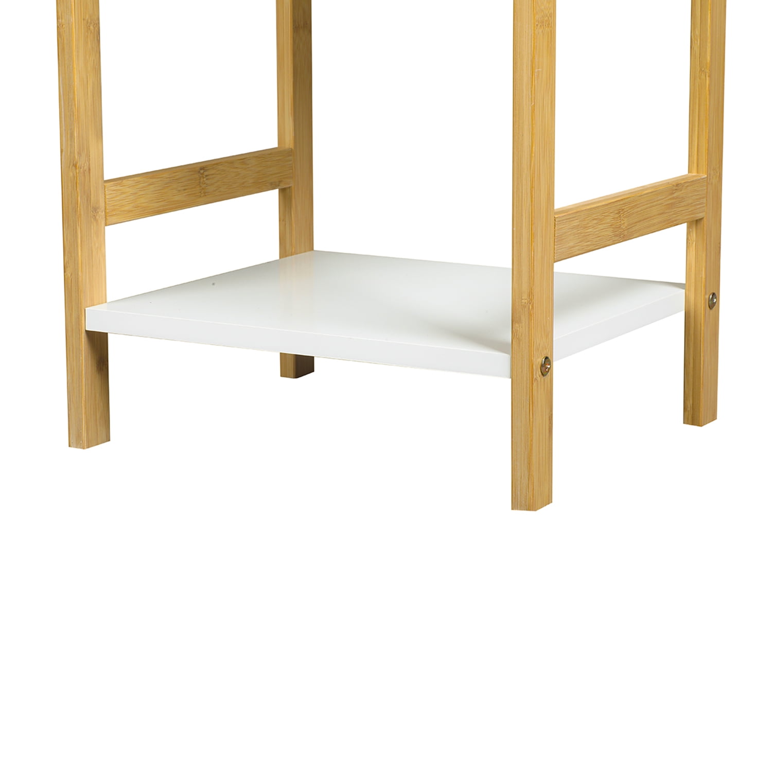 Kadyn Bathroom Floor Shelf, Freestanding Tower Shelf for Living Room, Organizer Stand Storage Shelves Rack Unit with Open Shelving Unit, Gold