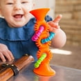 thumbnail image 4 of Fat Brain Toys pipSquigz Loops Teether, Orange, 4 of 6