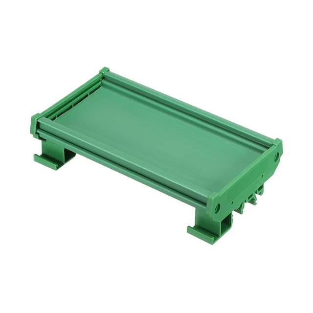 Unique Bargains Support de Rail DIN pour 90mm x 72mm PCB, Boîtier, Support, Vert