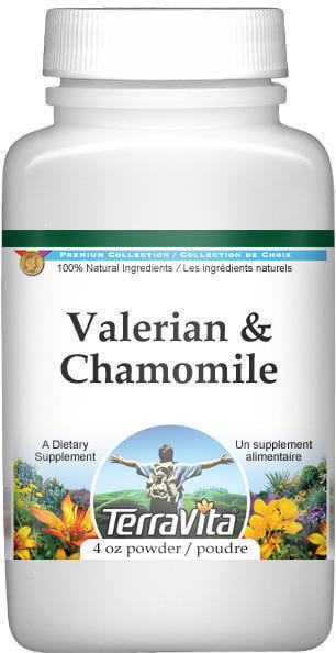 TerraVita Valerian and Chamomile Combination Powder, (4 oz, 1-Pack, Zin ...