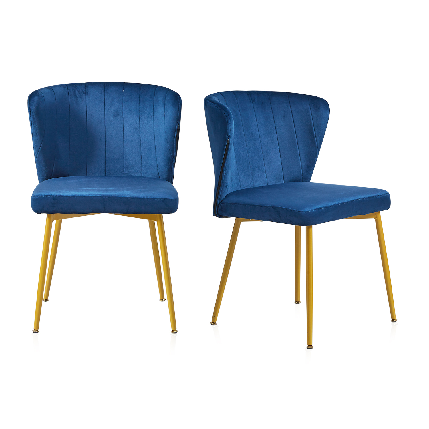 Tzicr Upholstered Dining Chairs Set of 2, Velvet Accent Chair Dining