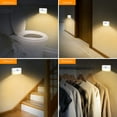 thumbnail image 5 of 2 Pack Motion Sensor Light, Cordless Battery-Powered LED Night Light, Wall Light, Closet Lights, Safe Lights for Stairs, Hallway, Bathroom, Kitchen, Cabinet (Warm White), 5 of 10