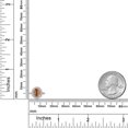 thumbnail image 3 of Gem Stone King 925 Sterling Silver Ring Oval Brown Tiger Eye and Moissanite (1.93 Cttw) | Size 6, 3 of 3