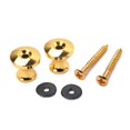 thumbnail image 4 of CUITING 2 PCS Mushroom Head Guitar Strap Lock Straplock Buttons Guitar Strap Belts Button  Electric Electronic Acoustic Folk Guitar Bass Guitar (Golden), 4 of 8