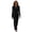 C10/Black, variant on Womens Dresses Slim Fit Long Casual Dress With Gentle Waist Definition And Half Zip Stand Collar For Modern Dress