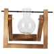 thumbnail image 2 of Terrario de Plantas Vintage Con Soporte de Madera, Florero de Vidrio para decoración de Oficina en Casa, 2 of 7
