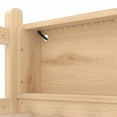 thumbnail image 5 of Bellemave Twin XL Loft Bed with Slide, Twin XL Loft Bed with Bookcase & LED Lights, Low Loft Bed with Ladder, Solid Wood Loft Bed Twin XL with Full-Length Guardrails, Natural, 5 of 13