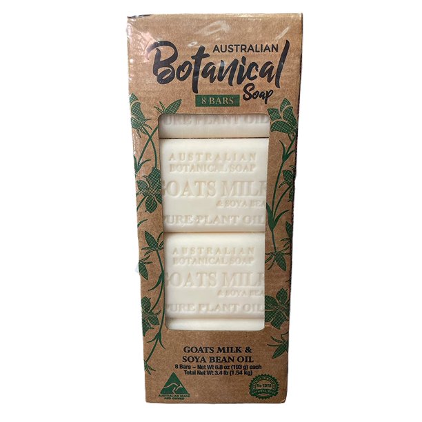 Australian Botanical French Milled Goat Milk Soap, 7 Ounce (Pack of 8