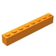 thumbnail image 1 of 20PCS High Tech Accessories 1x8 Brick 3008 Building Blocks Assemble Educational Toys Children's Gifts Kit Cities Model Parts Set 20 pcs orange, 1 of 6