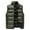 Green #14, variant on Quilted Jacket Men Sleeveless Zip Up Lightweight Jacket Cotton Padded Solid Color Winter Outerwear Thermal Warm Coat with Pockets Green M
