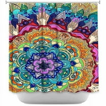 Shower Curtains - DiaNoche Designs - Microcosm Mandala