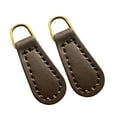 thumbnail image 2 of Yunhgft 2 Pieces Zipper Pulls Pullers Zip Pulls Zipper Heads for Bag Boot Purses Luggage Coffee Copper Hoop, 2 of 9