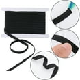 thumbnail image 6 of 1Card 10 Yards Polyester Ribbons for Garment Accessories Black 3/8 inch(11mm) DIY, 6 of 6