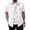 #White, variant on DPTALR Men's Textured Waffle Short Sleeve Button Down Shirt,Casual Pocket Utility Shirt,White,Big Men's,Tall Men's S,Young Men's Shirts