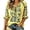 C-Yellow265, variant on DHFJKG Boho Tops For Women V Neck Lace Up Floral Printed Half Sleeve T Shirts Summer Beach Vacation Clothes
