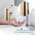 thumbnail image 3 of CHUANK Automatic Soap Dispenser Touchless Sensor Hands Free Soap Dispenser Battery Operated Soap Dispenser 400ml Pump Electronic Drippy Liquid Soap Dispensers for Kitchen Bathroom, 3 of 9