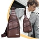 thumbnail image 1 of Bolso Bandolera Impermeable de Piel Sintética para Hombre con Puerto de Carga Usb, Antirrobo, para Uso Informal y Profesional., 1 of 6