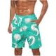 thumbnail image 1 of Pantalones Cortos para Hombre de Cintura Elástica con Bolsillos Pantalones de Playa de Impresión Casual, Poliéster Ligero de Moda para la Primavera Verano Al Aire Libre Y el Uso Diario, 1 of 4
