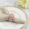 thumbnail image 3 of Saro Lifestyle Beaded Petal Delight Resin Napkin Ring (Set of 4), 3 of 3
