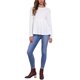 thumbnail image 2 of CAMISETA DE MANGA LARGA CON DOBLADILLO PEPLUM DE INSPIRE CHIC PARA MUJER TALLA XL BLANCA, 2 of 6