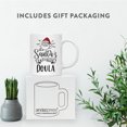 thumbnail image 4 of Koyal Wholesale Santa Claus Ceramic Coffee Mug, Santa's Favorite Doula, 4 of 5