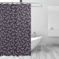 thumbnail image 2 of Fuzoiu Bat Purple Print Waterproof Shower Curtain 72x72in with Heavy Duty Metal Grommets,Machine Washable Spring Modern Shower Curtains, 2 of 4