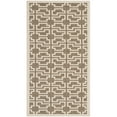 thumbnail image 5 of SAFAVIEH Courtyard Thurstan Geometric Indoor/Outdoor Area Rug, 5'3" x 7'7", Mocha/Beige, 5 of 6