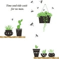 thumbnail image 2 of Removable Wall Sticker for Home Decor with Potted Rack Hanging Basket Design - Easy Peel and Stick, 2 of 9