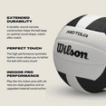 thumbnail image 4 of Wilson Pro Tour Indoor Volleyball - Blue/White, Official Size, 4 of 7