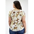 thumbnail image 3 of Blusa manga corta Roman Fashion /Tallas Extras, 5523 (Beige) beige 42 Roman Fashion BL-JON-5523-BEIGE, 3 of 7