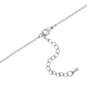 Believe by Brilliance Womens Fine Silver Plated Clear Crystal Pendant & Earring Set, 18 + 2 CHAIN
