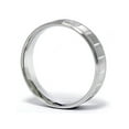 thumbnail image 3 of Mens 14K White Gold Brushed Comfort Wedding Band Ring, 3 of 3