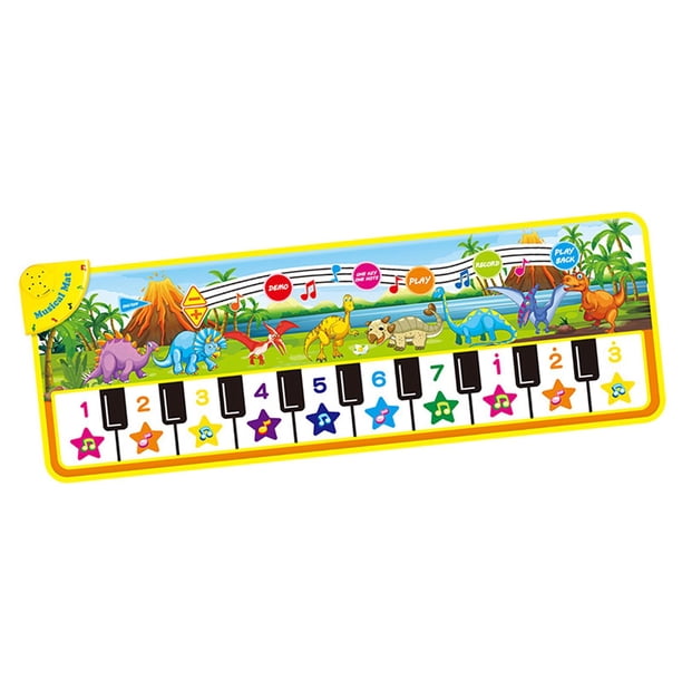Piano Music mat kid Musical Mat Smooth Edges Regalo de Navidad Juguete Conveniente Funny Dancing Music Mat Musical piano mats para Camping Regalos , estilo b Hugo Almohadilla de baile