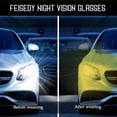 thumbnail image 6 of FEISEDY Women Yellow Sunglasses Wrap Around Anti Glare Driving Night Glasses B2547, 6 of 12