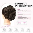 thumbnail image 2 of 9" Short Ponytail Extension, Classic Loose Curly Wavy Claw Clip Pony tails Hair Extensions HP001 Hairpieces for Women - Light Blonde, 2 of 7