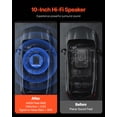 thumbnail image 3 of VEVOR 10" 440W Under Seat Car Subwoofer with Blue Ambient Light Subwoofer System, 3 of 9