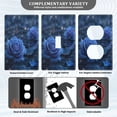 thumbnail image 3 of Light Switch Cover Switch Plate Outlet Cover Plug Cover for Electrical Duplex Outlets Blue Rose Pattern, 3 of 6