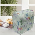 thumbnail image 3 of Llama Stand Mixer Cover, Hand Drawn Like Colorful Art Design Alpaca Herd and Cacti Illustration, Kitchen Appliance Organizer Bag Cover with Pockets, 5 Quarts, Mint Green and Multicolor, by Ambesonne, 3 of 4
