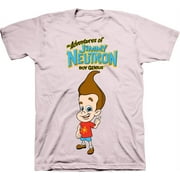 Mens Nickelodeon Jimmy Neutron Shirt - The Adventures of Jimmy Neutron Boy Genius tee - Classic Nick Graphic T-Shirt (Soft Pink, Medium)