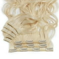 thumbnail image 6 of SEGO Clip in Hair Extensions Full Head Thick Long Straight/Curly Wave Hair 8 pieces 18 clips, 6 of 8