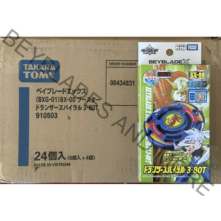 Takara Tomy Dranzer Spiral 3-80 Beyblade X Booster BX-00 – BeyWarehouse