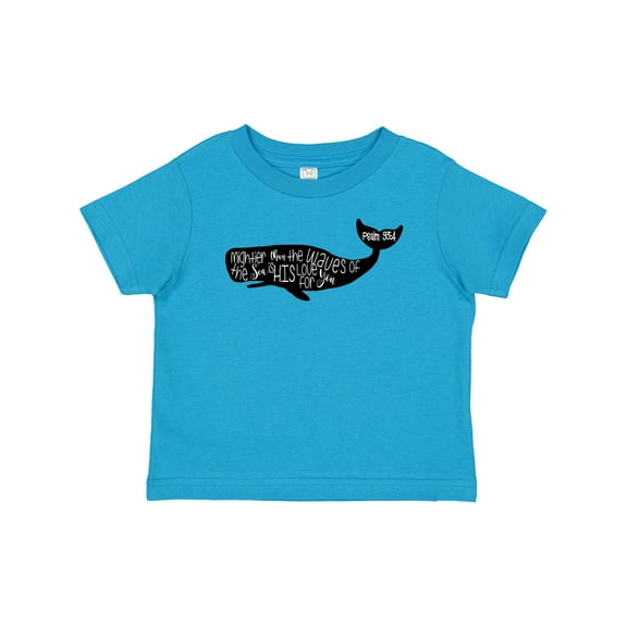 Inktastic Whale Psalms 93:4 Boys or Girls Baby T-Shirt