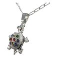 thumbnail image 3 of JOYARIS Collar Tortuga Zirconias Plata Fina Ley 925 Con Cadena DM-0000629, 3 of 4
