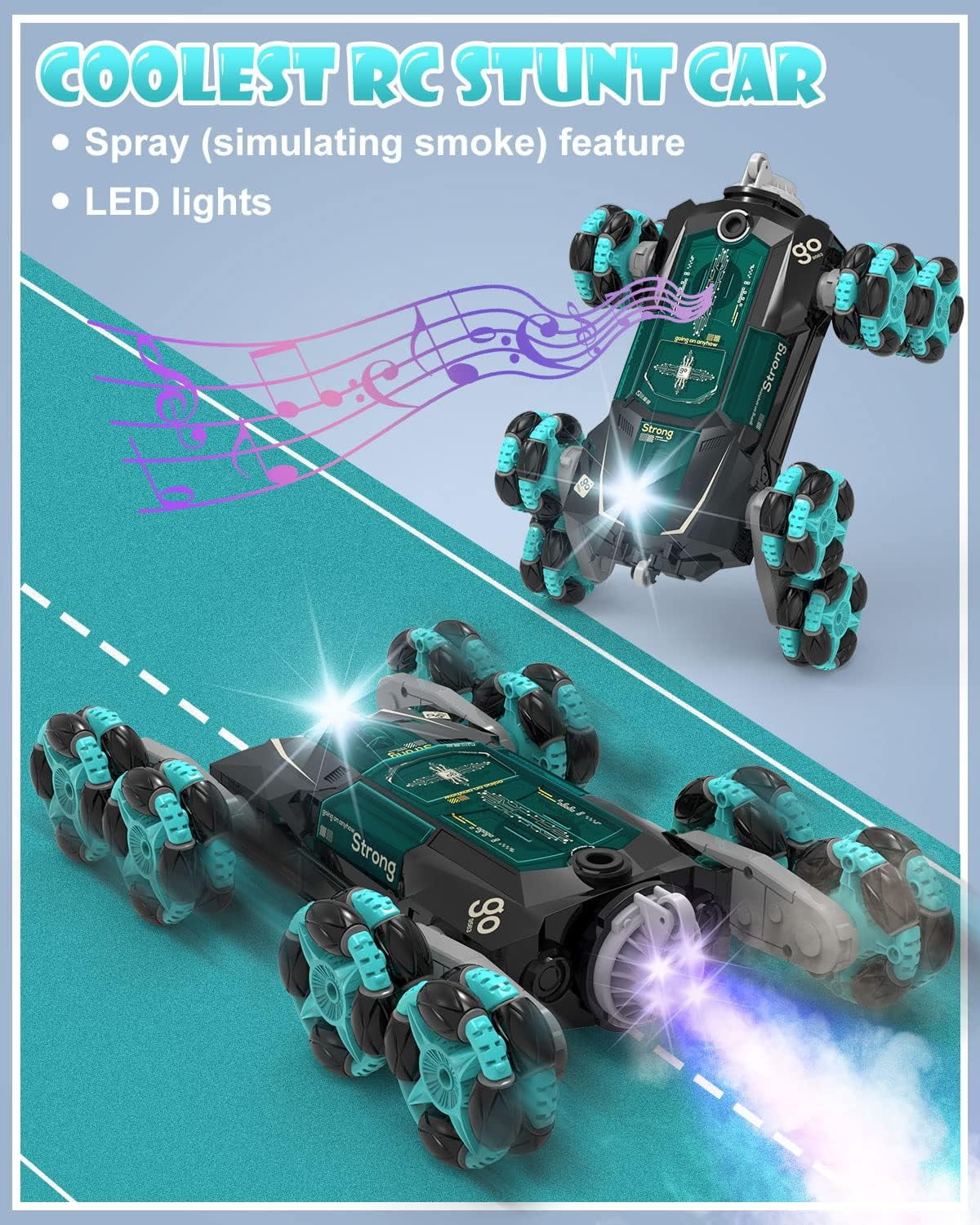 HOUFIY Gesture Sensing Rc Car Toys for Boy Age 8-13,2.4Ghz Remote Control Car,Racing Drift Double-Sided Stunt Car,Christmas Birthday Coolest Gift Ideas for Boys Girls Kids 8 9 10 11 12+ Year