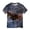 P482 Navy, variant on Tfken Soft Tops For Girls Comfy Daily Wear Holiday Short Sleeve Tshirts Tees Graphic Print T-Shirts Comfortable Kids Cute Clothes Size 3-4 Years