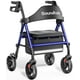 thumbnail image 1 of Andador con ruedas Soundfuse con asiento para personas mayores, plegable, con ruedas grandes de 8", todoterreno, asas y asiento ergonómico de altura ajustable, 169 kg (350 lb), compatible con FSA y HS, 1 of 5