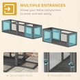 thumbnail image 5 of PawHut 98" Cat Tunnel Outdoor with Combinable Design, Doors, Dark Gray, 5 of 9