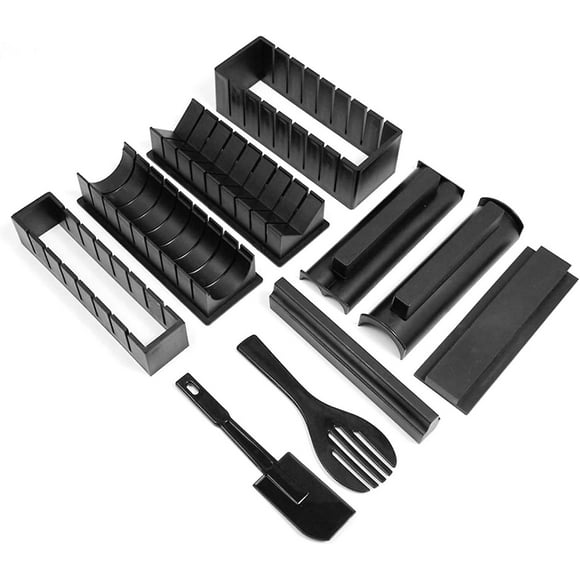 Sushi Maker Kit, 10pcs Complete Sushi Maker Kit, Diy Sushi Making Tool Kit Sushi Rice Roll Molds Fork Spatula For Home Party