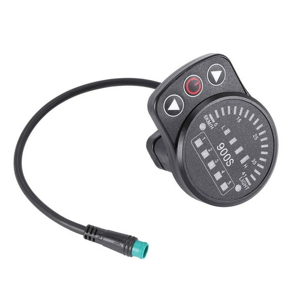 KT-900S E-Bike LED Display Meter Waterproof Connector Code Table Universal 24V/36V/48V Electric Bike Intelligent Control Panel